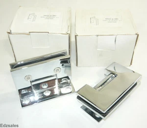 4 Wall-To-Glass Wall Mount Dual Direction Glass Hinges TFH1-2-38C - Picture 1 of 10