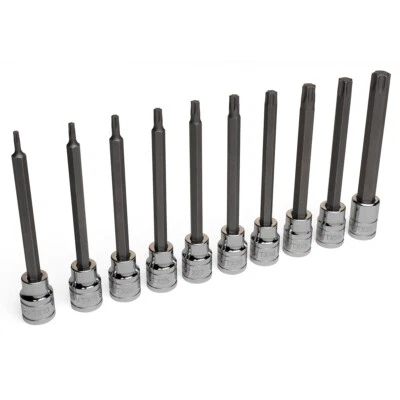 Conjunto de brocas sextavadas Eastwood 10 peças 3/8" unidade longa torx cromo vanádio T10 - T55 ferramentas - Imagem 1 de 2