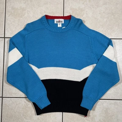 Vintage Obermeyer Sport Sweater Men Small Victory Wool Acrylic 80's Ski Winter - Image 1 of 4