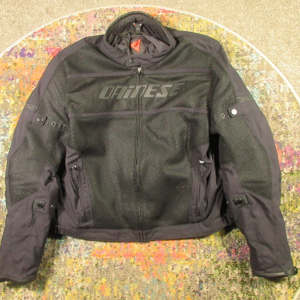 Chaqueta de moto Dainese para mujer grande 58 negra Air Tex malla forro extraíble Foto 1 de 4