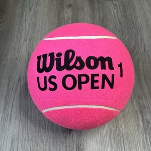 US Open Pink Wilson 1 Jumbo 9" Tennis Ball Rare For Autographs - Picture 1 of 5