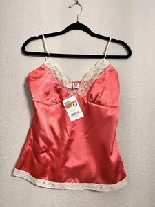 Mujeres S Camisola Camiseta sin Mangas Coral Floral Encaje Satinado Ajustable Correas de Espagueti - Imagen 1 de 19