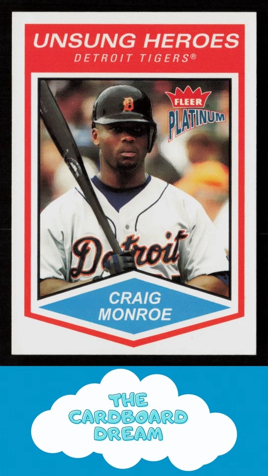 Craig Monroe 2004 Fleer Platinum #165 Detroit Tigers Baseball Card - Image 1 of 2