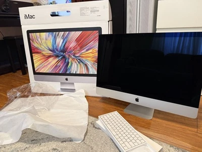 2020 IMAC 27" I7 10700K 3.8 GHZ 500GB SSD 64GB RAM RADEON PRO 5500XT Excellent - Image 1 of 4