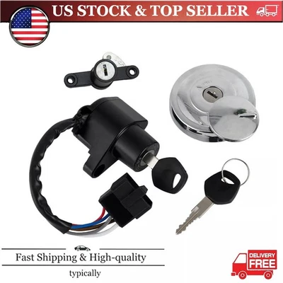 IGNITION SWITCH TANK CAP CUSHION LOCK KITS FIT FOR KAWASAKI VULCAN 900 2006-2022 - Image 1 of 4