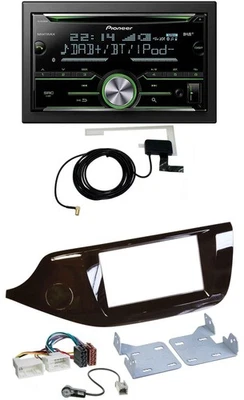 Pioneer CD USB MP3 Bluetooth 2DIN DAB Autoradio für Kia Ceed ab 12 glänzend - Bild 1 von 4