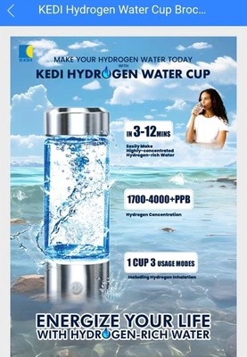 Kedi Wasserstoff Wasserbecher (Vorsicht vor Fälschungen!!!) - Bild 1 von 4