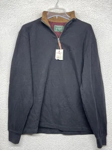 Woolrich Pullover Mens Medium Black Meridian 1/2 Zip Sweater Outdoor Classic - Picture 1 of 14
