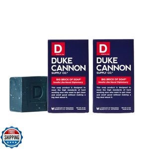Duke Cannon Big Brick of Soap - Paquete de 2 diplomacia naval | Barras de 10 oz | Refrescar - Imagen 1 de 3
