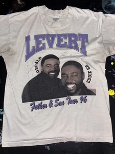 Vintage 1996 Levert Father &Son Tour Shirt Large 22x28 Single Stitch R&B Grail - Picture 1 of 5