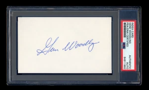 GENE WOODLING SIGNED MINT INDEX CARD PSA/DNA AUTOGRAPHED NEW YORK YANKEES 5xWSC - Picture 1 of 2
