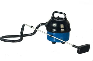 Dollhouse Miniature - BLUE Workshop Canister Vacuum Cleaner - 1/12 Scale - Picture 1 of 1