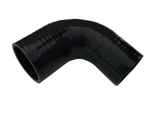ID 2" to 2.5"Inch / 51-64mm 90 Degree Silicone Reducer Hose Coupler Piping Black - Bild 1 von 12