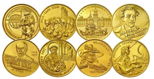 POLAND FULL SET OF 8 COINS 2 ZLOTE 1999 - EXTREMELY RARE UNC - Picture 1 of 2
