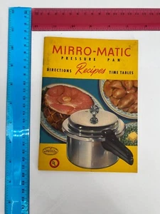 1954 Mirro-matic Pressure Pan Paperback Manual Guide Recipes Booklet - Imagen 1 de 3