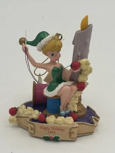 Disney Store Tinker Bell Happy Holidays 2004 Christmas Ornament Rare Vintage - Picture 1 of 9