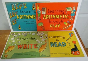 Lot of Helen TRAGER 1941 LEARNING Books; Arithmetic, Numbrs, Reading, Writing - Picture 1 of 3