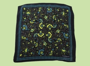 GIANNI VERSACE Pocket Square Unisex ONE SIZE Patterned Multicolor Square Logo - Picture 1 of 8
