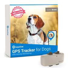 Tractive GPS Dog Tracker - GPS pet tracker for dogs & activity monitoring Coffee