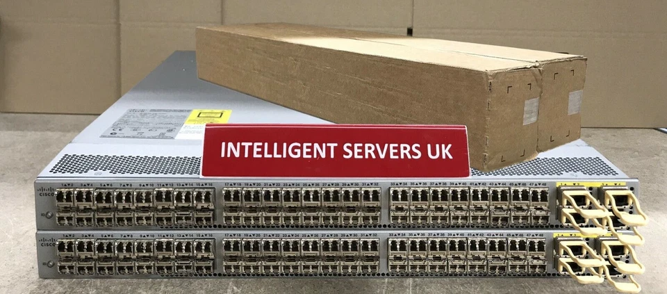 2x Cisco Nexus N3K-C3064PQ-10GX Switch 96x 10Gbit SFP+ 8x 40Gbit QSFP - Image 1 of 2