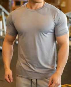 Herren Gym Sportwear Fitness Kurzarm Muscle DRY ATMUNGSAKTIV FIT-Shirt - Bild 1 von 12