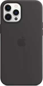 Genuine Apple iPhone 12 Pro Max Silicone Case with MagSafe Black - Picture 1 of 2