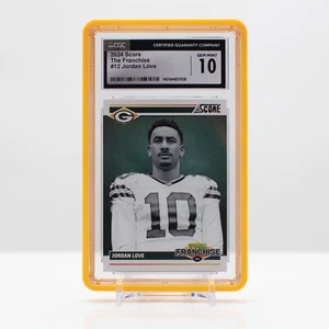 Football 2024 Jordan Love #12 Panini SCORE NFL The Franchise CGC 10 Gem Mint - Picture 1 of 4