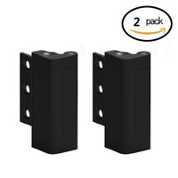 2 Pack Home Security Child Safety Door Lock Reinforcement Lock Add Extra Black