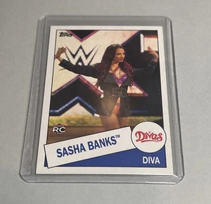 SASHA BANKS 2015 Topps Heritage WWE. Divas #109. ROOKIE CARD. - Picture 1 of 2