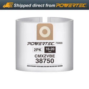 POWERTEC 75069 Fine Dust Collection Bags for 16 to 20 Gallon Shop Vacuums Bag - Picture 1 of 6