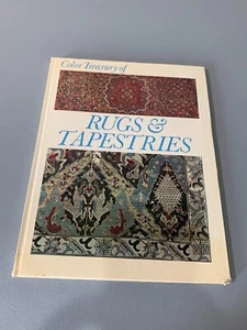 Color Treasury Of Rugs & Tapestries From East and West Crescent Books 1972 HC - Foto 1 di 8