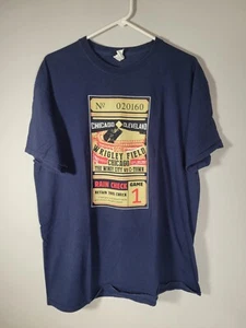 Camiseta Chicago Cleveland 2016 Serie Mundial MLB Wrigley Field Rain Check Juego 1 XL - Imagen 1 de 8