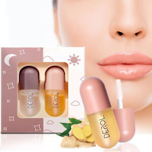 Natural Lip Plumper and Lip Care Serum Set, Lip Enhancer Lip Maximizer Lip Gloss