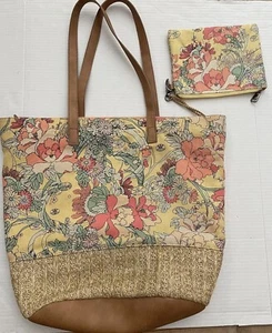 Borsa donna Sakroots Roma borsa a mano in paglia tracolla grande - Foto 1 di 9