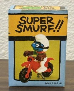 Vintage Schleich Super Schlumpf Motocross 6738. Nagelneu, versiegelt. Rarität! - Bild 1 von 7
