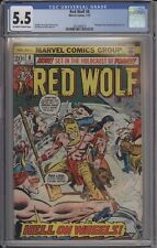RED WOLF #8 - CGC 5.5 - HELL ON WHEELS - FULL PAGE AD FOR ASM #122