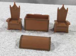 Disney Monorail Cinderellas Castle 3 Piece Furniture Accessories Mixed Lot Chair - Picture 1 of 10