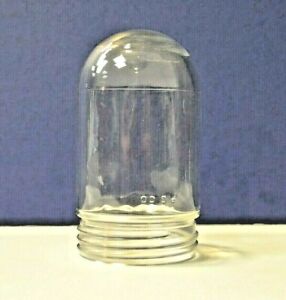 CLEAR Replacement VAPOR GLASS JAR 6.25" H x 3.25" Wide Threaded Fitter 81452 NEW