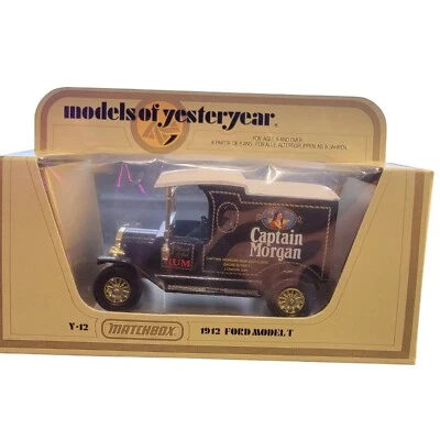 Matchbox Models Of Yesteryear 1912 Ford Model T Captain Morgan Die-Cast Collecti - Image 1 of 2