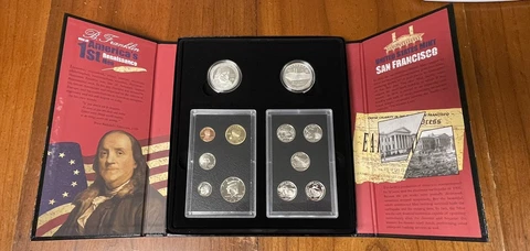 2006 U.S. Mint🇺🇸American Legacy Collection PROOF SET🇺🇸 2 $1 90% With Box/COA Cover