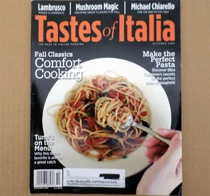 Tastes of Italia Magazine Oct 2009 Lambrusco Perfect Spaghetti - Picture 1 of 2