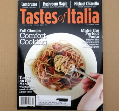 Tastes of Italia Magazine Oct 2009 Lambrusco Perfect Spaghetti - Image 1 of 2