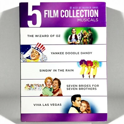 Yankee Doodle Dandy/ Wizard of Oz/ Singin in Rain / etc. (5-Disc DVD) w/ Slip ! - Image 1 of 4