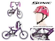Girl's Bike Sonic Glamour Purple  16" Wheels 10" Frame + Free Helmet + Shipping