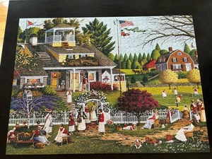 Buffalo 1000 pc Puzzle LOVE Charles Wysocki COMPLETE w Poster - Picture 1 of 2