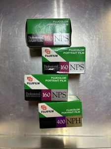 Fujifilm Pro 160NPS & 400NPH 35mm Film Lot (4x Rolls) - Picture 1 of 2