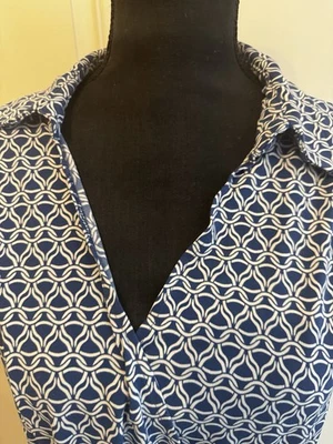 Women’s Blue & white Dress NY&Co size XL All Season Office/ Casual Dress - Image 1 of 4