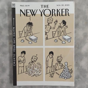 The New Yorker Magazine Nov 20 2023 A.I. Issue Christoph Niemann Cover - Picture 1 of 2