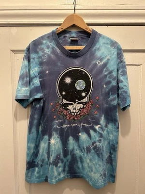 Camiseta De Colección 1987 Grateful Dead Space Your Face Band Talla Grande Yunque Individual Foto 1 de 4