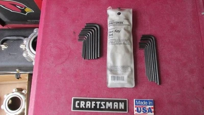 Vintage Sears Craftsman USA 946677 metric 20pc Hex Key set ~ Long and Short Arm - Image 1 of 4